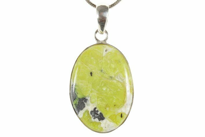 Yellow Turquoise Jasper Pendant (Necklace)- Sterling Silver #369933